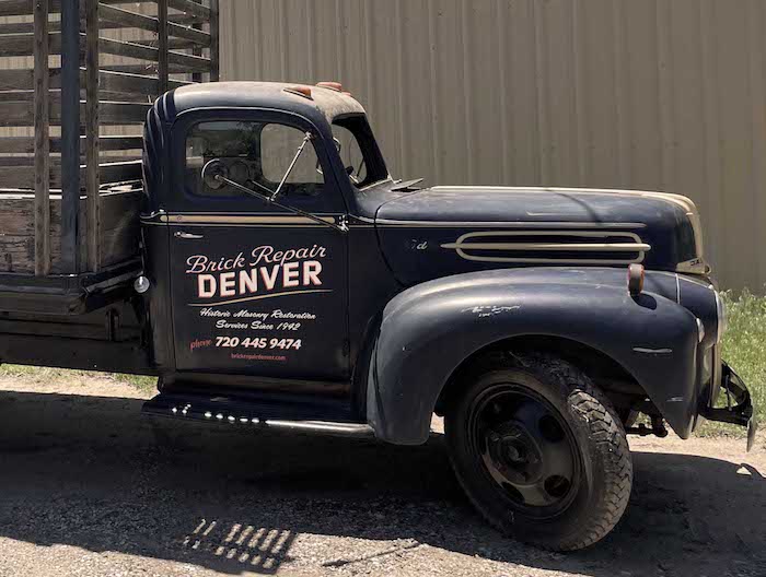 Historic Masonry Restoration Contractors in Denver Colorado providing services since 1942 work truck