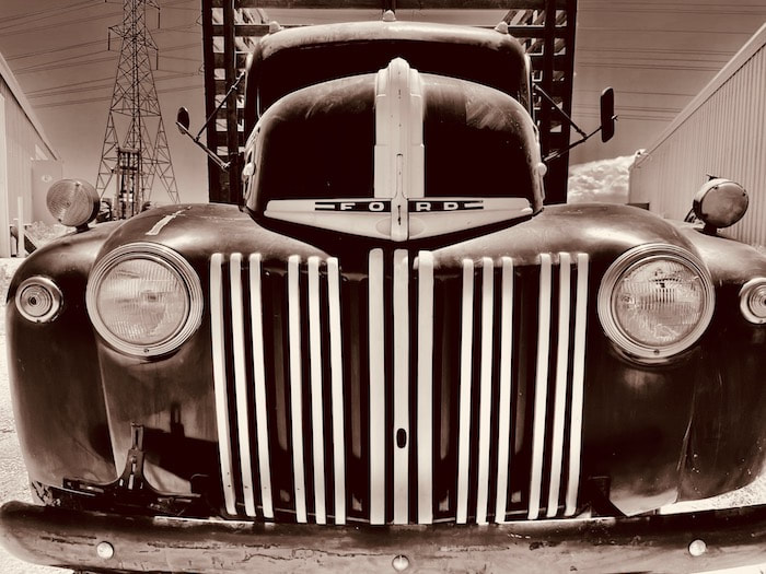 Brick Repair Company Historic Truck In Denver Colorado